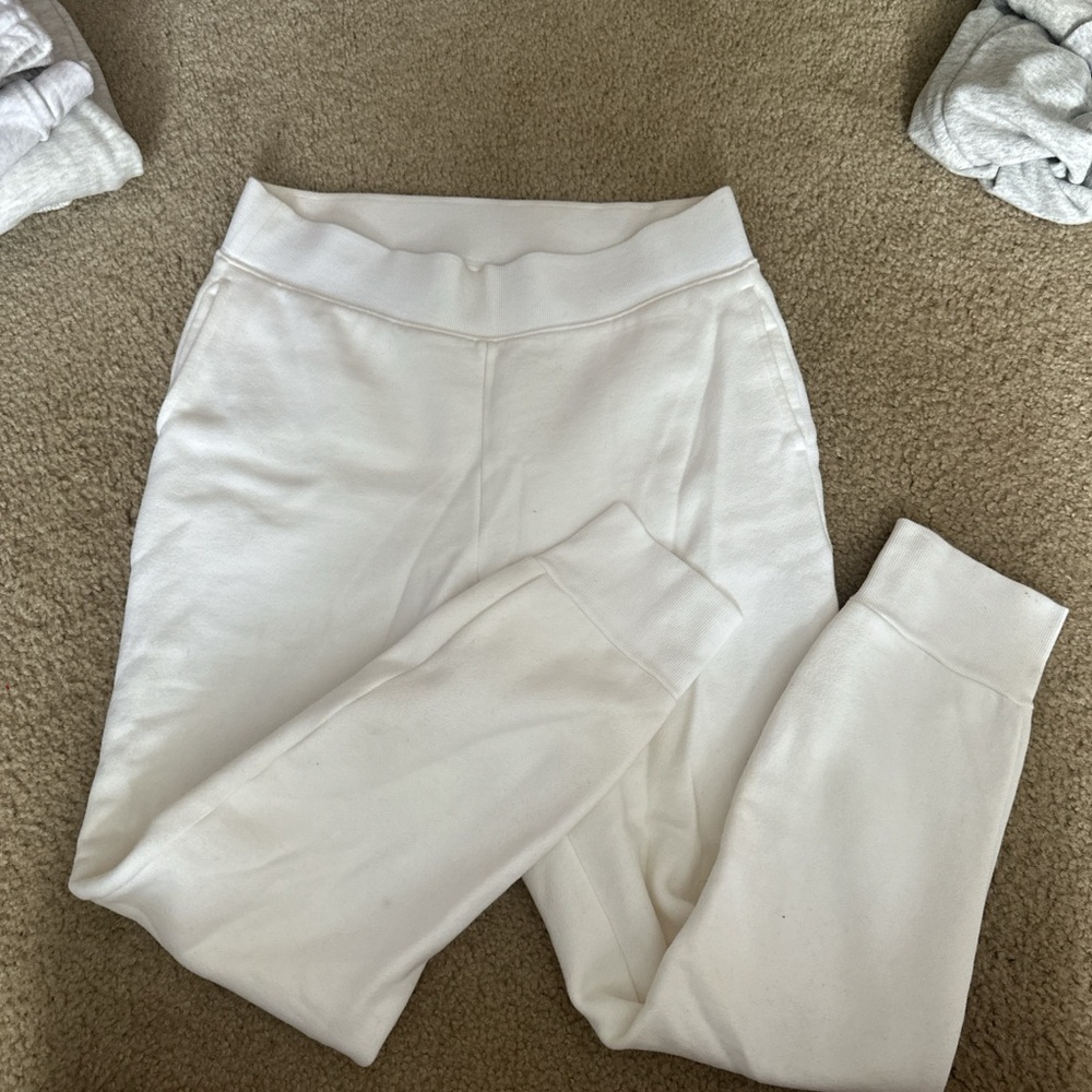TNA Cozy White Joggers